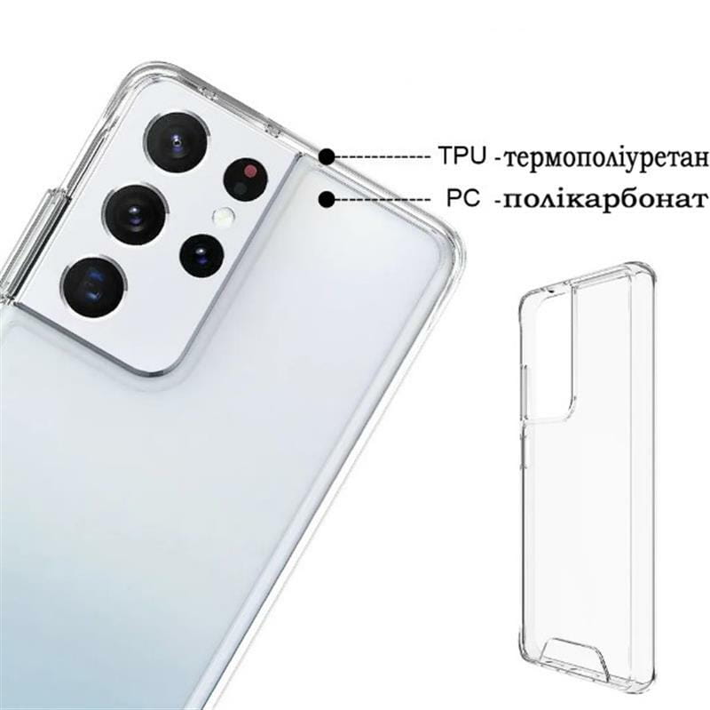 Чeхол-накладка BeCover Space Case для Samsung Galaxy S21 Ultra SM-G998 Transparancy (708587)