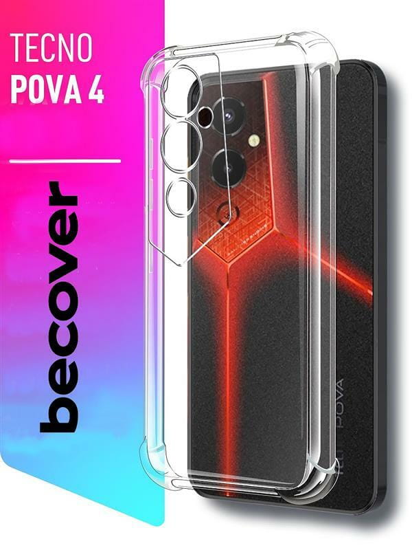 Чехол-накладка BeCover Anti-Shock для Tecno Pova 4 (LG7n) Clear (708903)