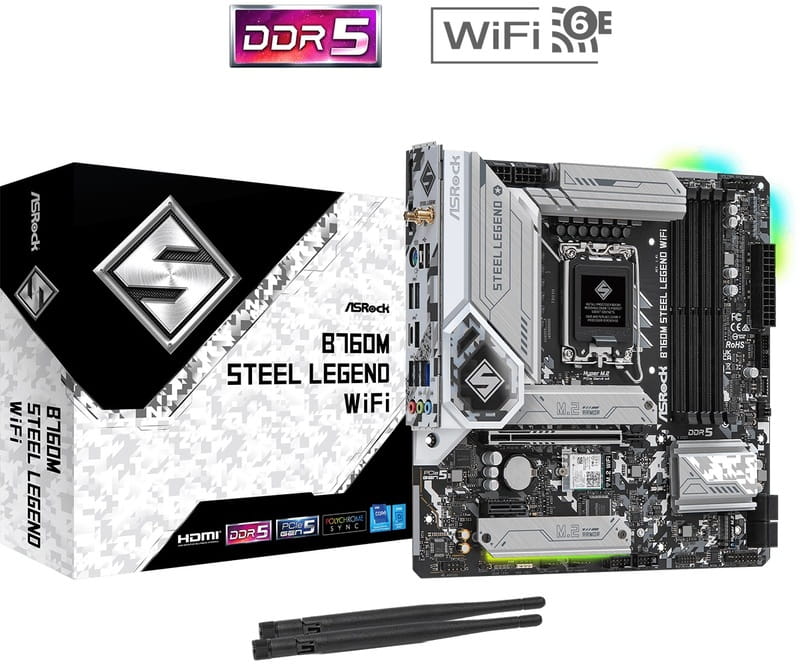 Материнская плата ASRock B760M Steel Legend WiFi Socket 1700