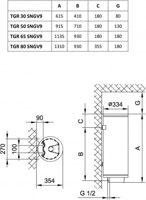 Водонагрівач Tiki TGR 30 S Prime MS30V9