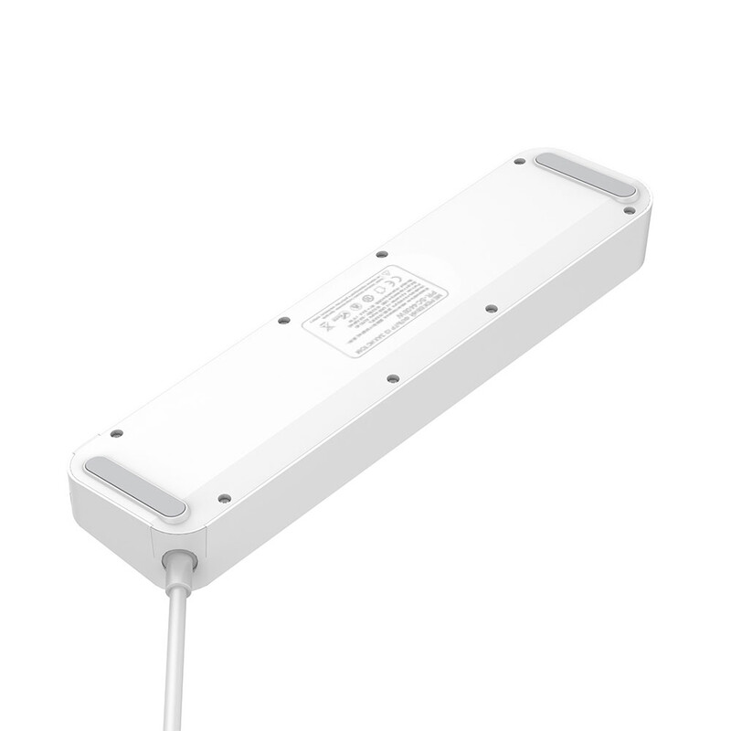 Фильтр питания ProLogix Premium (PR-SC4408W) 2.5 кВт, 4 розетки, 4 USB, 2 м,  с выключателями, белый