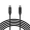 Фото - Кабель Choetech USB Type-C - USB Type-C (M/M), 2 м, Black (XCC-1036) | click.ua