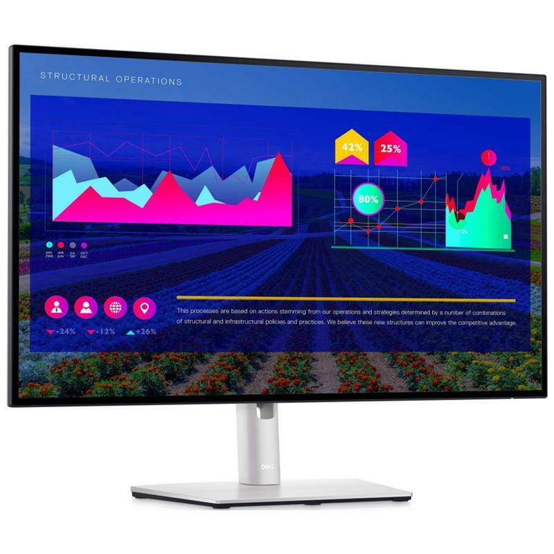 Монитор DELL 27" U2722D (210-AYUK) IPS Silver