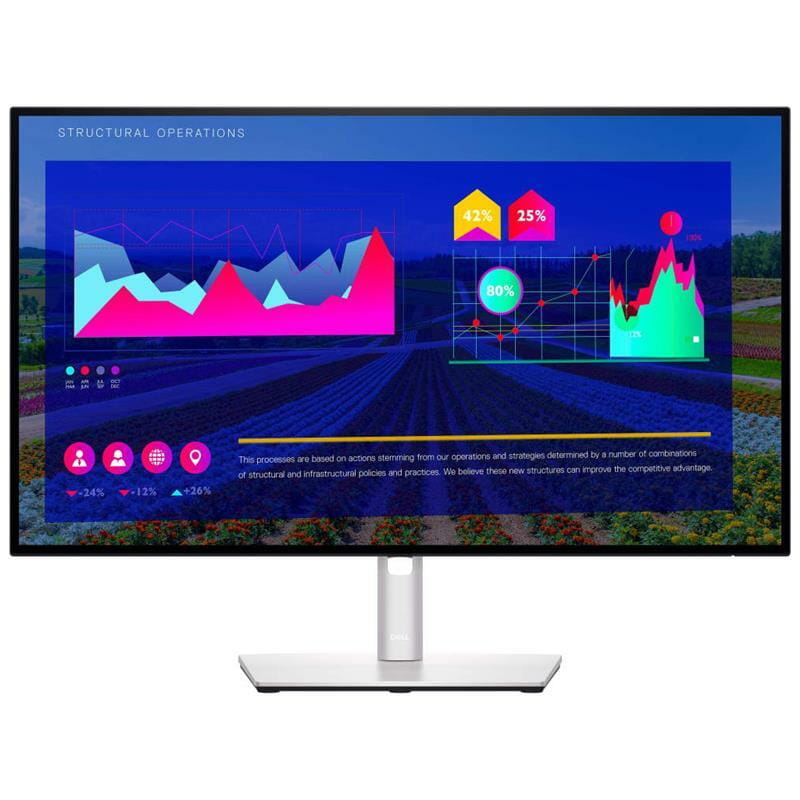 Монитор DELL 27" U2722D (210-AYUK) IPS Silver