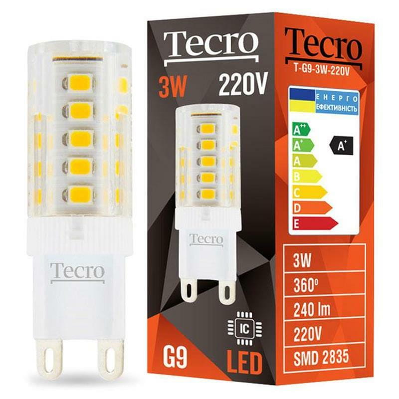 Лампа светодиодная Tecro 3W G9 2700K (T-G9-3W-220V)