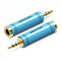 Адаптер Vention 6.35 мм - 3.5 мм (F/M), голубой (VAB-S04-L)