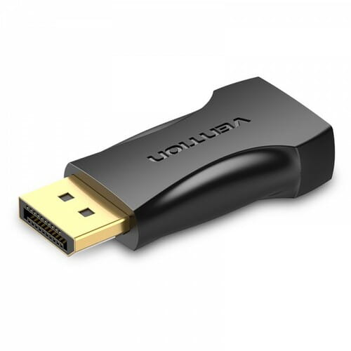 Photos - Cable (video, audio, USB) Vention Адаптер  DisplayPort - HDMI V 2.0 (M/F), чорний  HBPB0 (HBPB0)