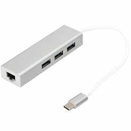 Концентратор USB-C Digitus, 3хUSB 3.0 + Gigabit Ethernet (DA-70255)