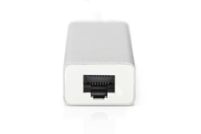 Концентратор USB-C Digitus, 3хUSB 3.0 + Gigabit Ethernet (DA-70255)