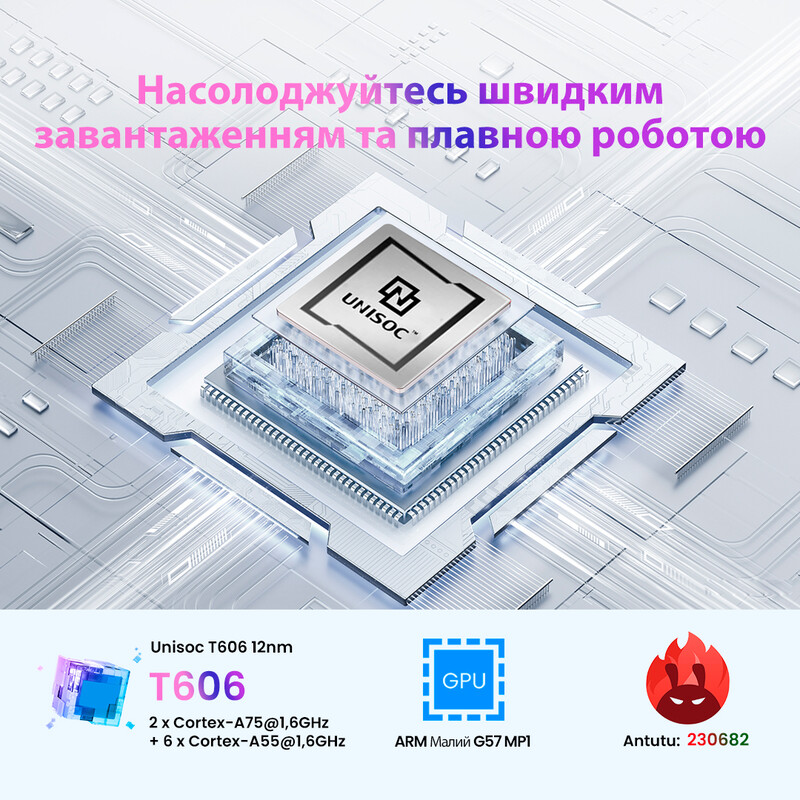 Смартфон Oscal C70 6/128GB Dual Sim Blue