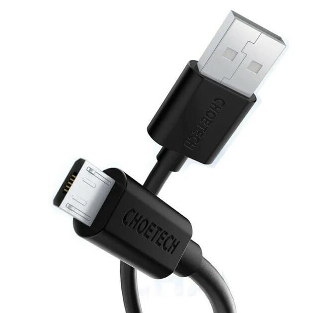 Кабель Choetech USB - micro USB (M/M), 1.2 м, Black (AB003)