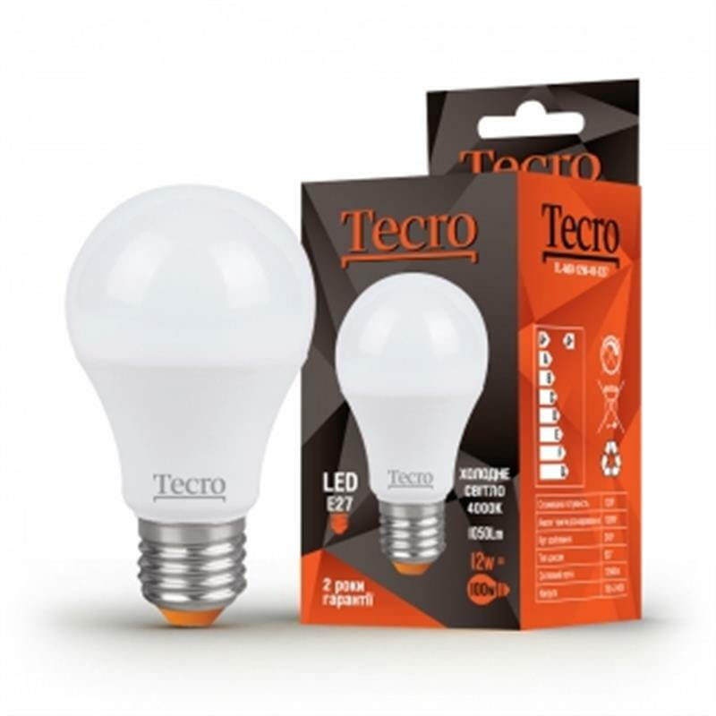 Лампа світлодіодна Tecro 8W E27 4000K (TL-A60-8W-4K-E27)
