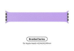 Ремінець Armorstandart Braided Solo Loop для Apple Watch 42mm/44mm/45mm/49mm Lavender Grey Size 6 (148 mm) (ARM64910)
