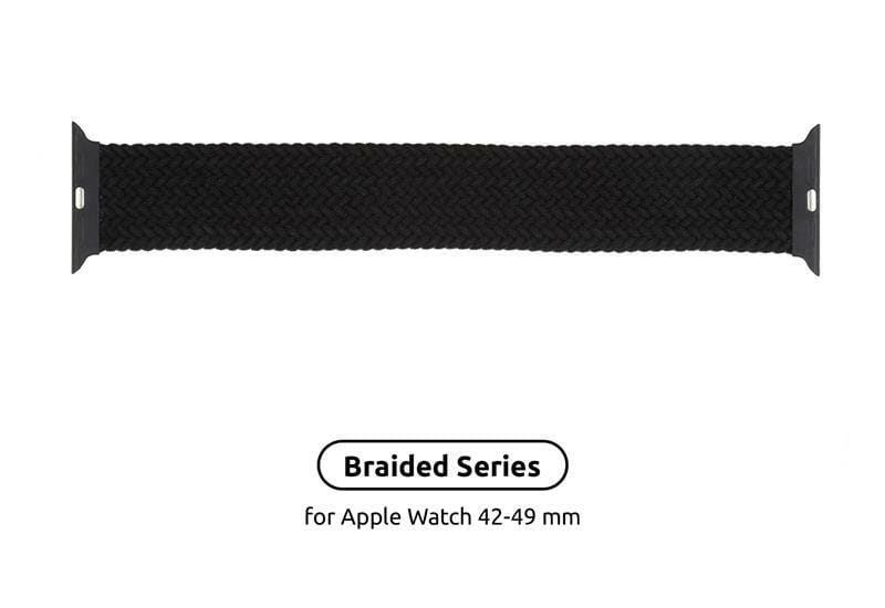 Ремешок Armorstandart Braided Solo Loop для Apple Watch 42mm/44mm/45mm/49mm Charcoal Size 10 (172 mm) (ARM58074)
