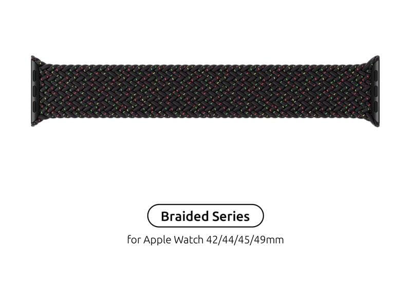 Ремешок Armorstandart Braided Solo Loop для Apple Watch 42mm/44mm/45mm/49mm Black Unity Size 6 (148 mm) (ARM64907)