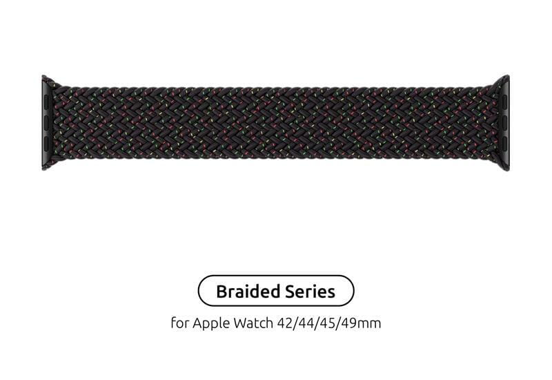 Ремінець Armorstandart Braided Solo Loop для Apple Watch 42mm/44mm/45mm/49mm Black Unity Size 10 (172 mm) (ARM64906)