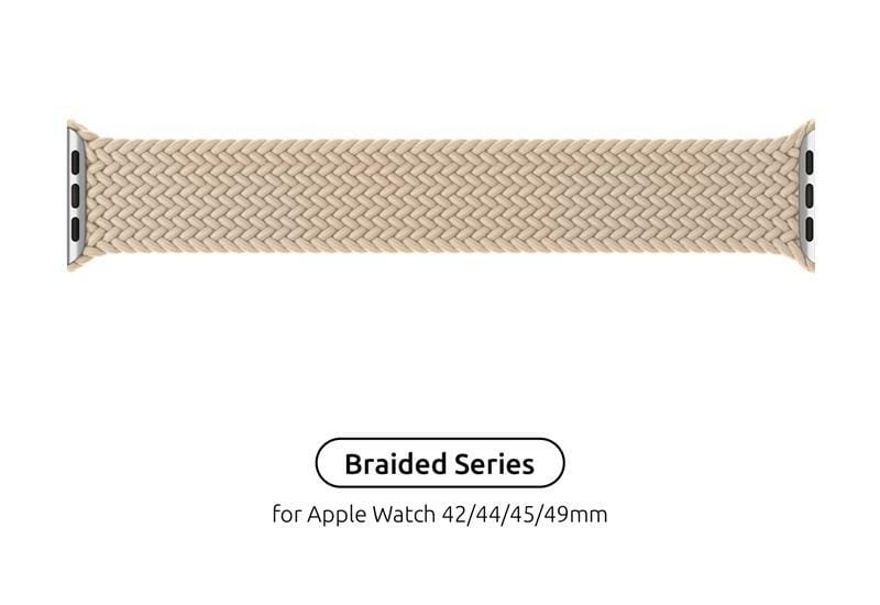 Ремешок Armorstandart Braided Solo Loop для Apple Watch 42mm/44mm/45mm/49mm Beige Size 8 (160 mm) (ARM64905)