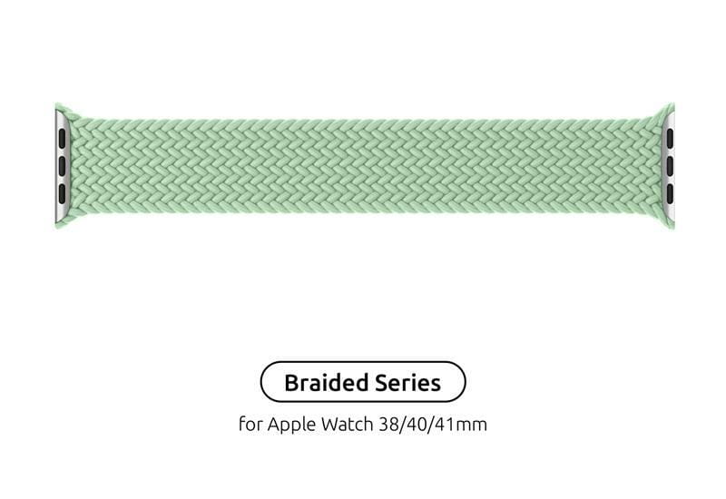 Ремешок Armorstandart Braided Solo Loop для Apple Watch 38mm/40mm/41mm Mint Size 2 (120 mm) (ARM64900)