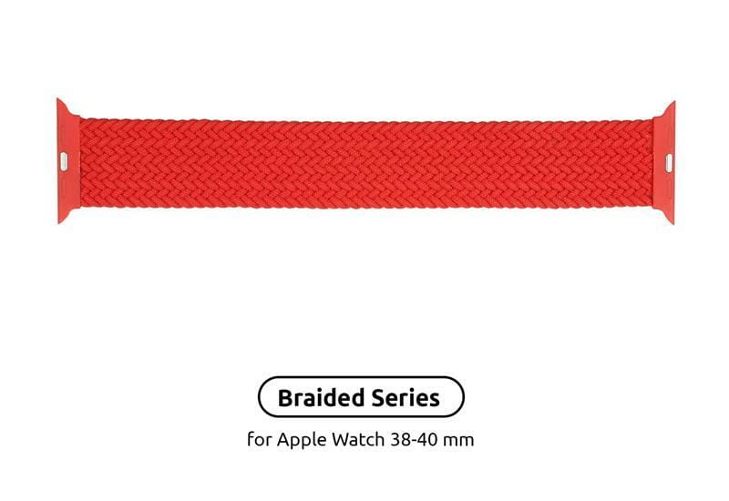 Ремешок Armorstandart Braided Solo Loop для Apple Watch 38mm/40mm/41mm Red Size 2 (120 mm) (ARM58069)