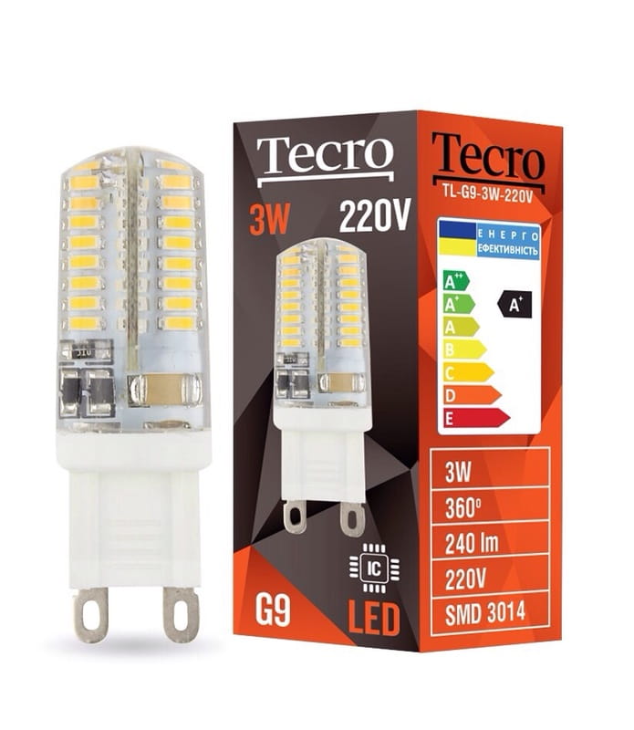 Лампа светодиодная Tecro 3W G9 4100K (TL-G9-3W-220V)