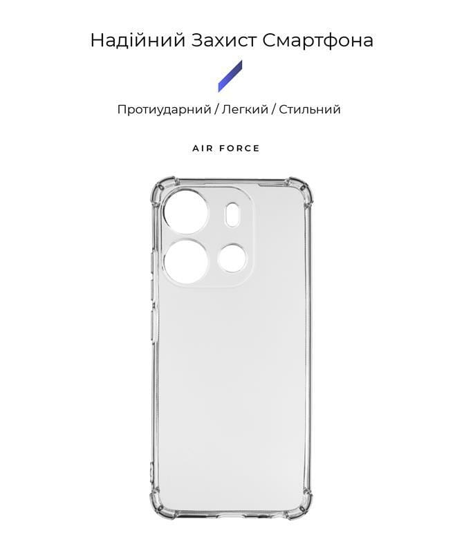 Чехол-накладка Armorstandart Air Force для Tecno Spark Go 2023 (BF7) Camera cover Transparent (ARM67036)