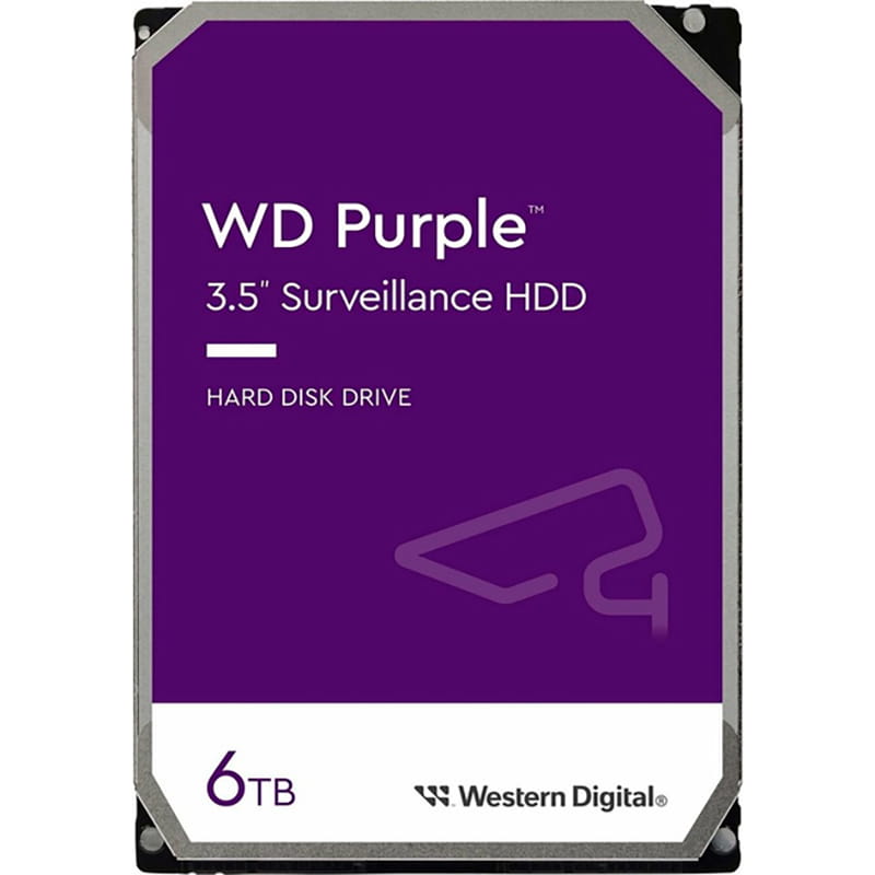 Накопичувач HDD SATA 6.0TB WD Purple 5400rpm 256MB (WD64PURZ)
