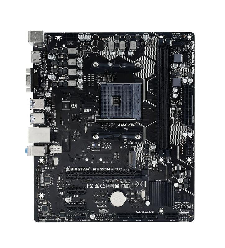 Материнская плата Biostar A520MH Socket AM4