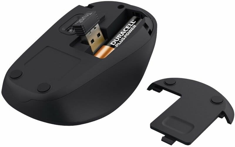 Мышь беспроводная Trust Yvi+ Silent Eco Black (24549)