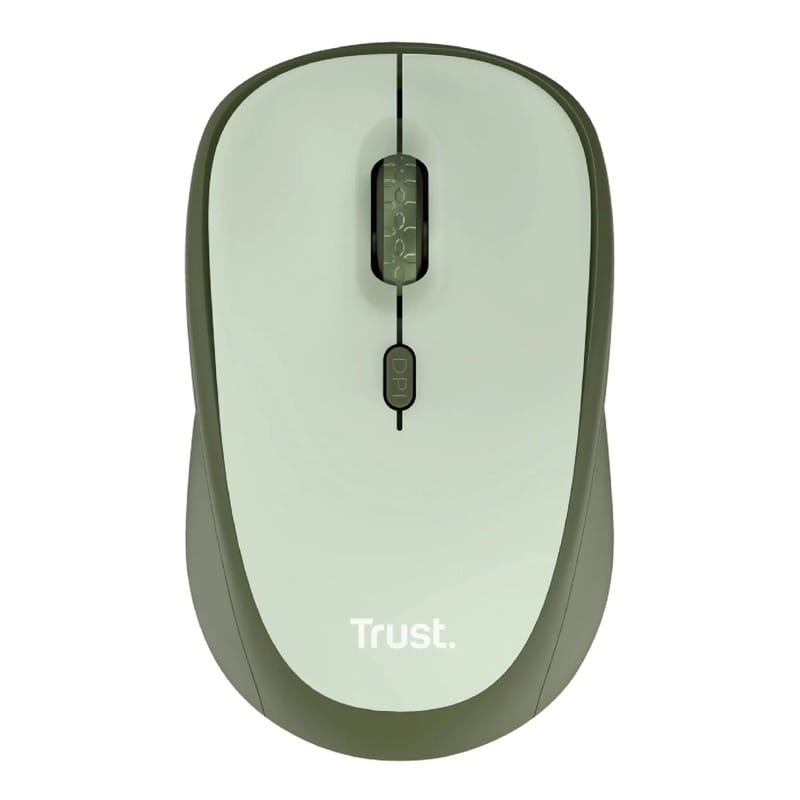 Мышь беспроводная Trust Yvi+ Silent Eco Green (24552)