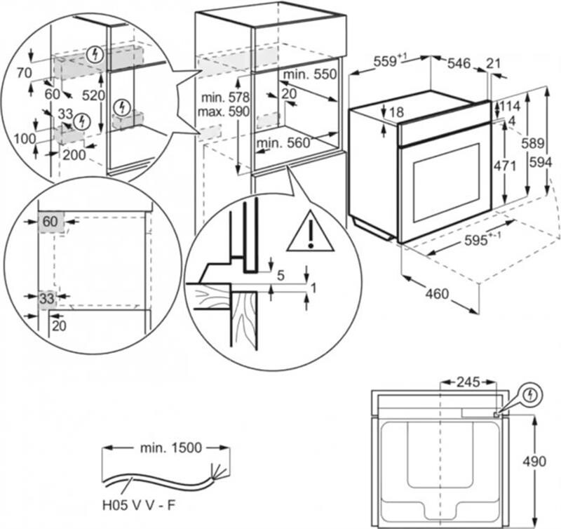 Духовой шкаф Electrolux EOF5C50BV