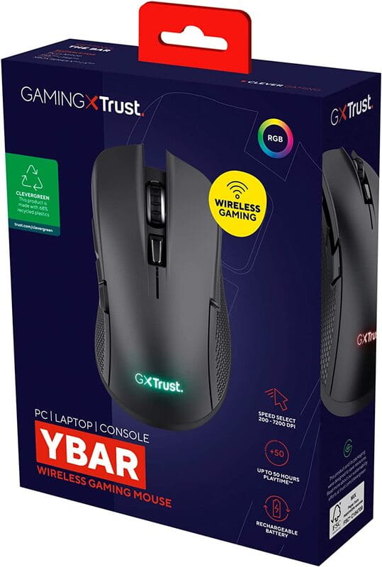 Миша бездротова Trust GXT 923 Ybar WL Black (24888)