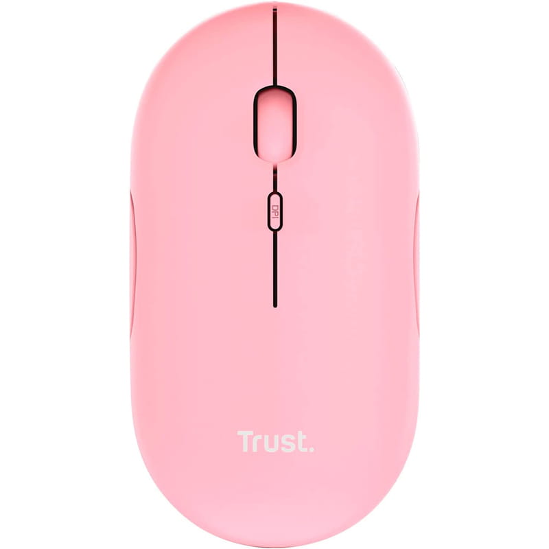 Мышь беспроводная Trust Puck Rechargeable Ultra-Thin BT WL Silent Pink (24125)