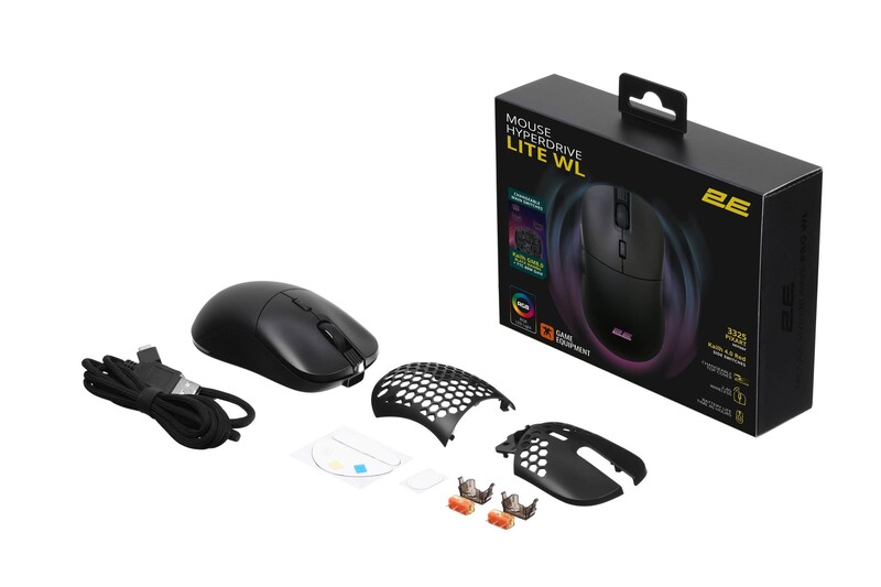 Мышь беспроводная 2E Gaming HyperDrive Lite WL Black (2E-MGHDL-WL-BK)