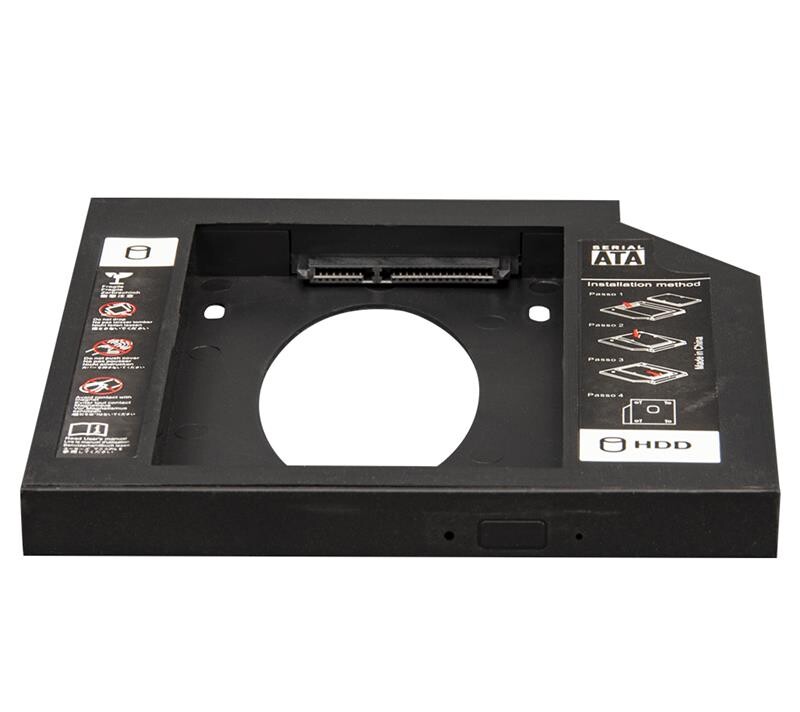 Переходник Frime для установки 2.5" SSD/HDD в отсек привода 12.7мм Black (FHDC127P)
