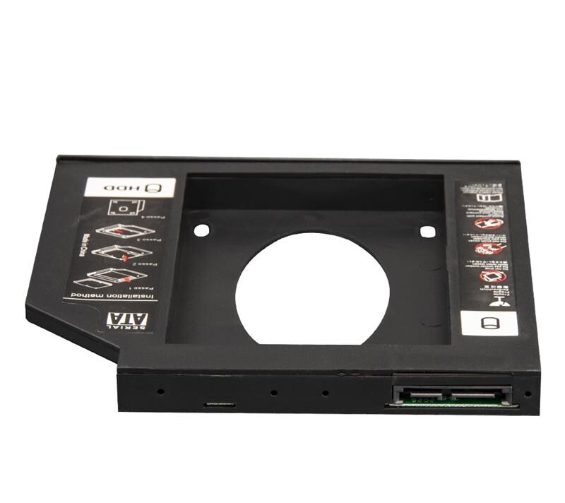 Переходник Frime для установки 2.5" SSD/HDD в отсек привода 12.7мм Black (FHDC127P)