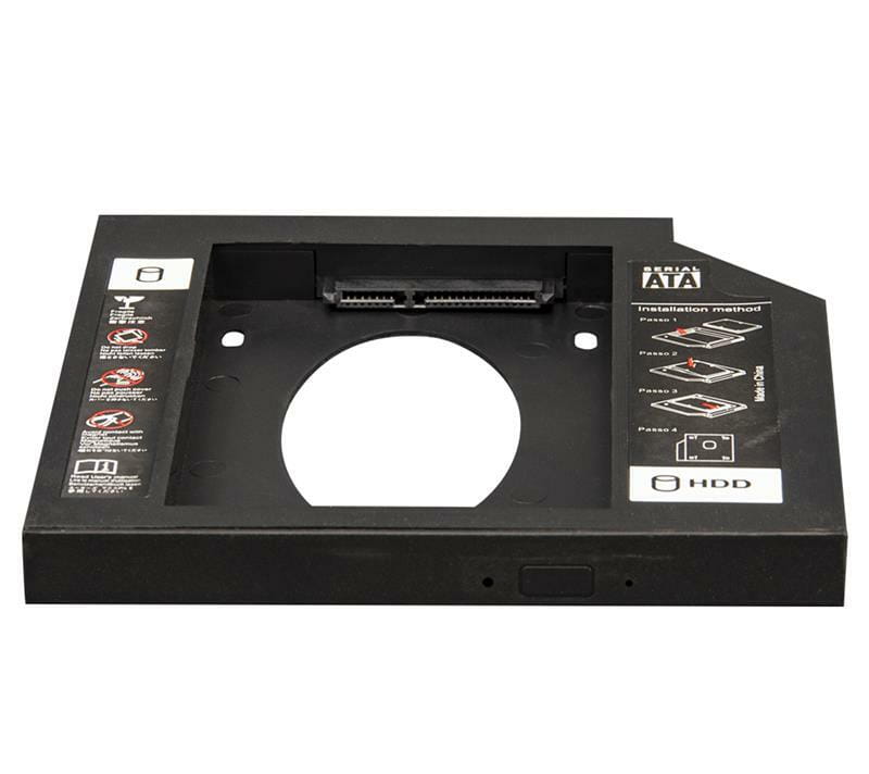 Переходник Frime для установки 2.5" SSD/HDD в отсек привода 12.7мм Black (FHDC127P)