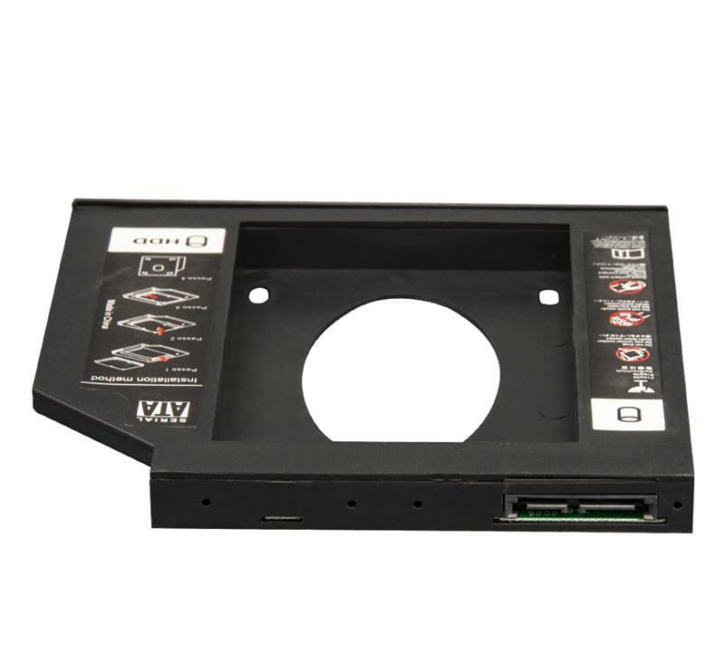 Переходник Frime для установки 2.5" SSD/HDD в отсек привода 12.7мм Black (FHDC127P)