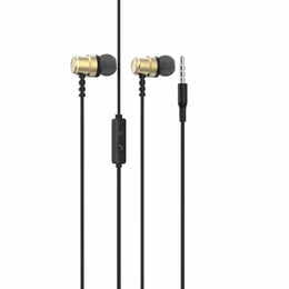 Гарнитура SkyDolphin SR28 Metal with mic Golden (HF-000472)