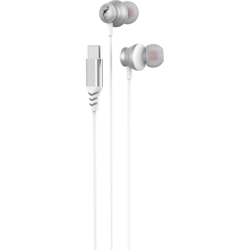 Гарнитура SkyDolphin SR30 with mic for Type-C DAC White (HF-000486)
