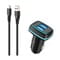 Фото - Автомобильное зарядное устройство SkyDolphin SZ18T (2USB, 3.4A) Black (AZP-000100) + кабель Type-C | click.ua
