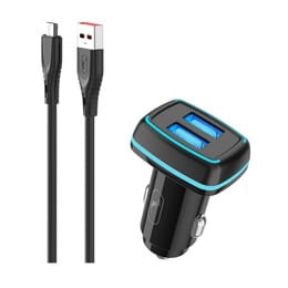 Купити Автомобільний зарядний пристрій SkyDolphin SZ18V (2USB, 3.4A) Black (AZP-000101) + кабель microUSB Автомобільний зарядний пристрій SkyDolphin SZ18V (2USB, 3.4A) Black (AZP-000101) + кабель microUSB