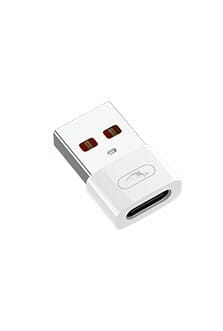 Фото - Кабель SkyDolphin Перехідник  OT08 Mini USB Type-C - USB (F/M), white  (ADPT-00032)