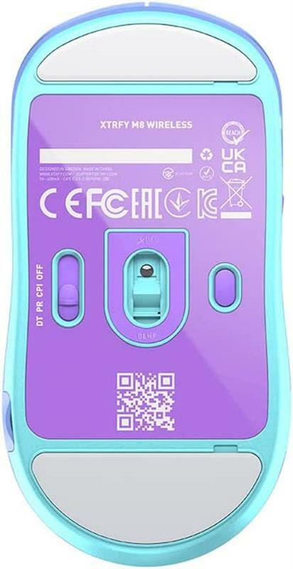 Мышь беспроводная Xtrfy M8 Wireless Frosty Purple (M8W-RGB-PURPLE)