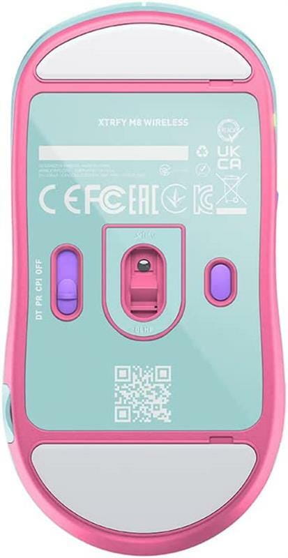 Миша бездротова Xtrfy M8 Wireless Frosty Mint (M8W-RGB-MINT)