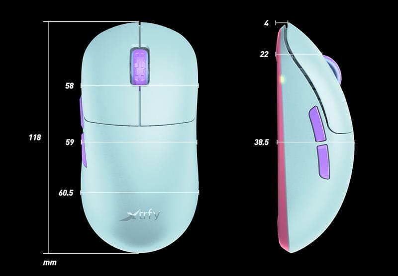 Миша бездротова Xtrfy M8 Wireless Frosty Mint (M8W-RGB-MINT)