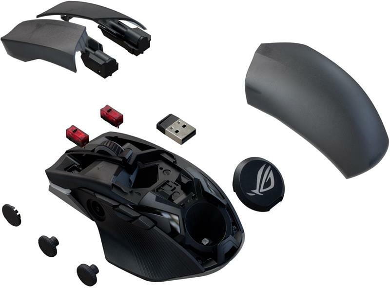 Мышь беспроводная Asus ROG Chakram X Origin RGB Black (90MP02N1-BMUA00)
