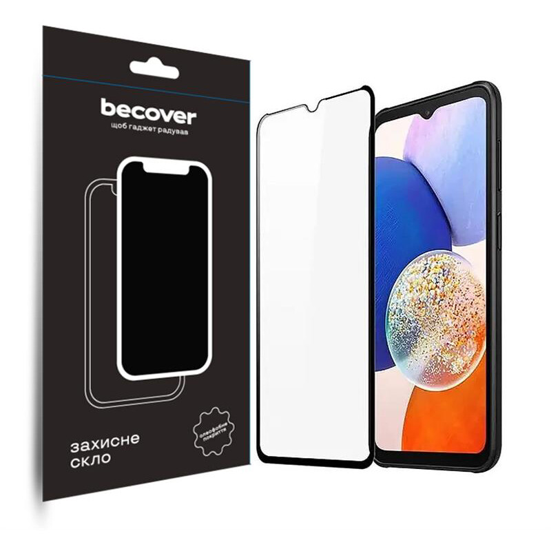 Защитное стекло BeCover для Samsung Galaxy A14 SM-A145/A14 5G SM-A146 Black (708953)