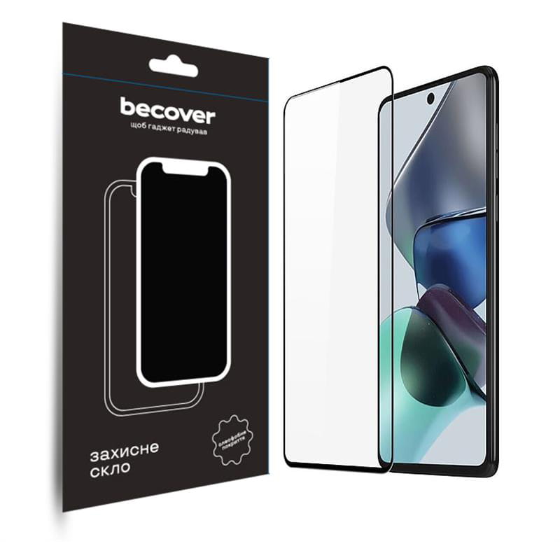 Защитное стекло BeCover для Motorola Moto G13/G23/G53 Black (708844)