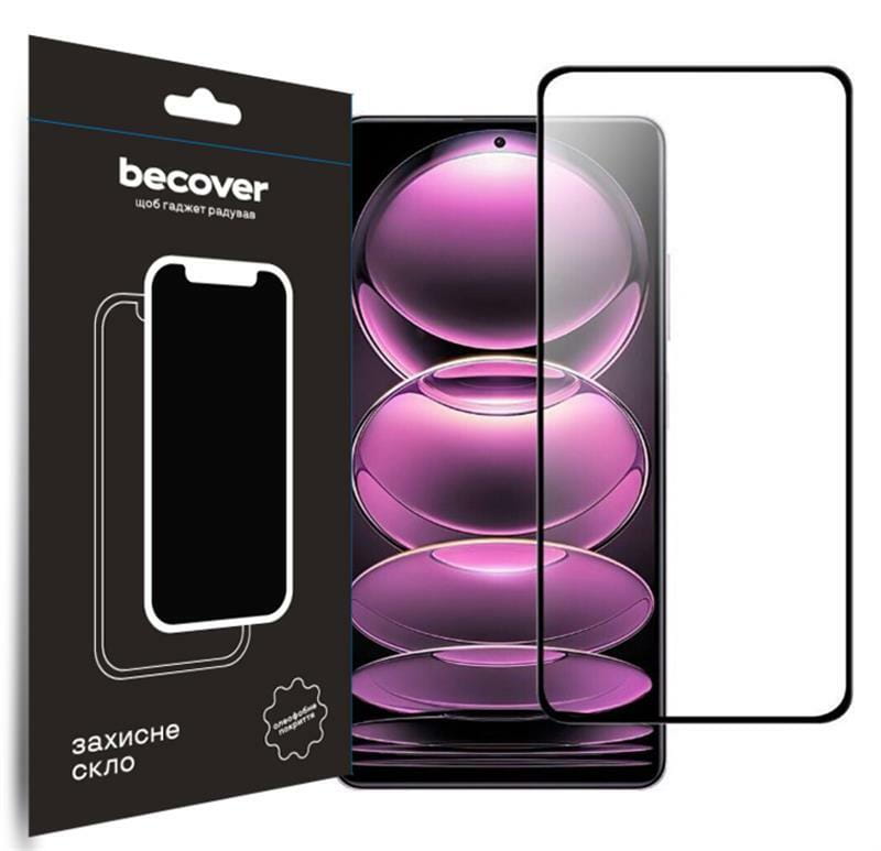 Защитное стекло BeCover для Xiaomi Poco X5 Pro 5G Black (708820)