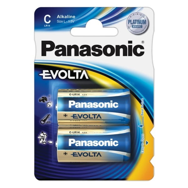 Батарейка Panasonic Evolta C/LR14 BL 2 шт